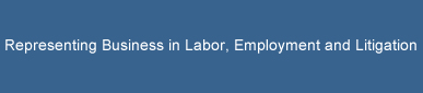 Representing Business in Labor, Employment and Litigation